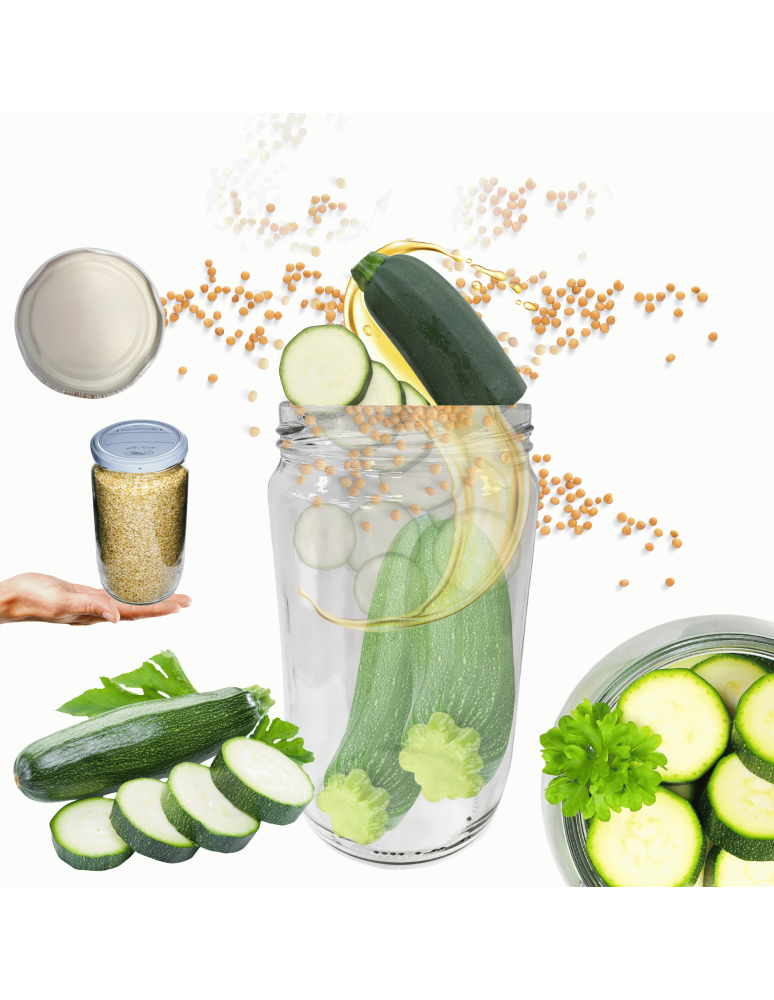 Słoiki - Słoik 720ml dżemy konfitury przeciery salatki 1 sztuka 82mm - product b2b.wamar.biz 1