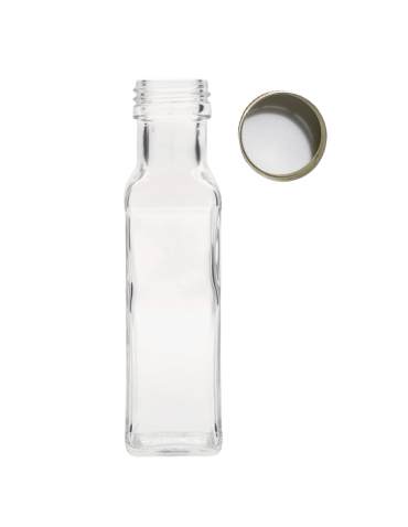 Butelka 100 ml maraska kwadratowa soki na olej oliwę fi31 1szt NAKRĘTKA - product 2