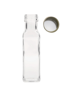 Butelka 100 ml maraska kwadratowa soki na olej oliwę fi31 1szt NAKRĘTKA - product 2