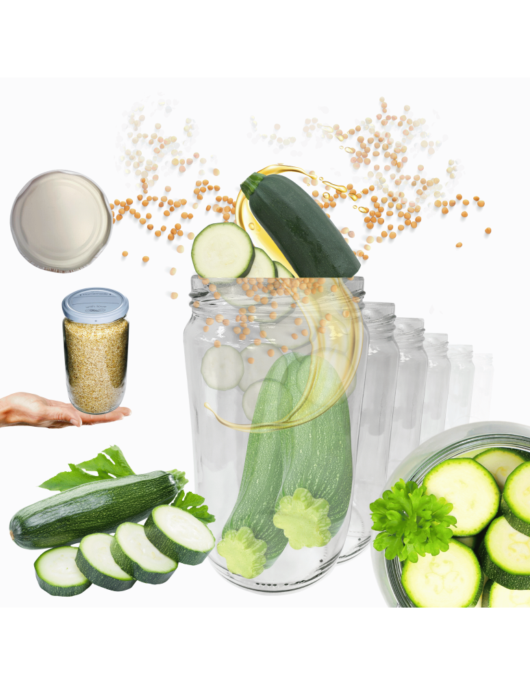 Słoiki - Słoiki 720ml dżemy konfitury przeciery salatki 30sztuk 82mm PZH - product b2b.wamar.biz 1