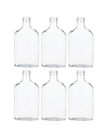 Butelki 200 ml piersiówki kieszonkowe na sok nalewki fi28 6szt BEZ NAKRETEK - product 2