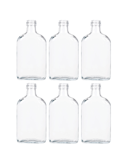 Butelki 200 ml piersiówki kieszonkowe na sok nalewki fi28 6szt BEZ NAKRETEK - product 2