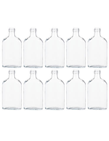 Butelki 200ml piersiówki do kieszeni na sok nalewki fi28 10szt BEZ NAKRETEK - product 2