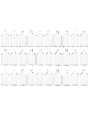 Butelki 200ml piersiówki do kieszeni na sok nalewki fi28 30szt BEZ NAKRETEK - product 2