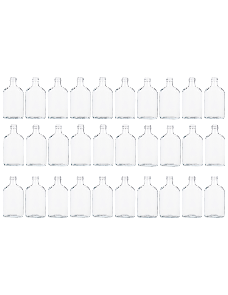 Szklane butelki na alkohol - galoniki - Butelki 200ml piersiówki do kieszeni na sok nalewki fi28 30szt BEZ NAKRETEK - product b2b.wamar.biz 2