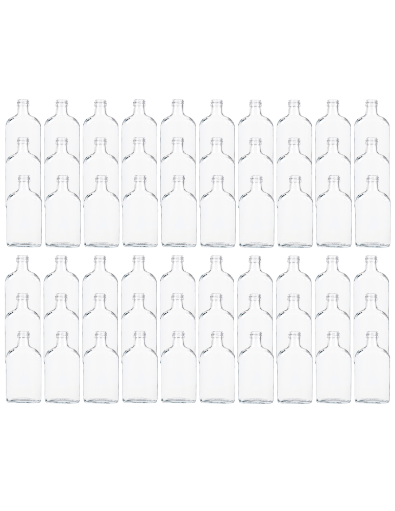 Szklane butelki na alkohol - galoniki - Butelki 200ml piersiówki do kieszeni na sok nalewki fi28 60szt BEZ NAKRETEK - product b2b.wamar.biz 2