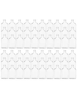 Butelki 200ml piersiówki do kieszeni na sok nalewki fi28 60szt BEZ NAKRETEK - product 2