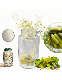 Słoik 1500ml 1,5l soki ogórki małosolne nalewki 1 sztuka 82mm