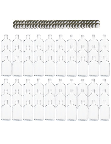 Butelki 200 ml piersiówki kieszonkowe na sok nalewki fi28 60szt NAKRĘTKI - product 2