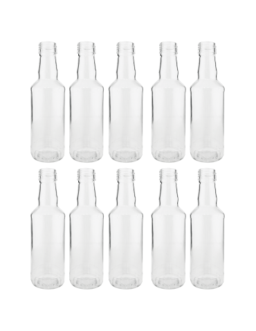 Butelki 200 ml na sok nalewkę syrop tradycyjne fi28 10szt BEZ NAKRETEK - product 2