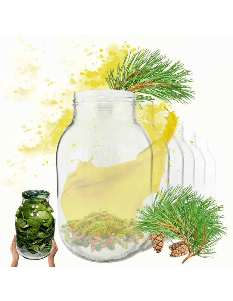Słoiki - Słoiki 3000ml 3l soki ogórki kiszone grzyby nalewki 6sztuk 100mm - product b2b.wamar.biz 1