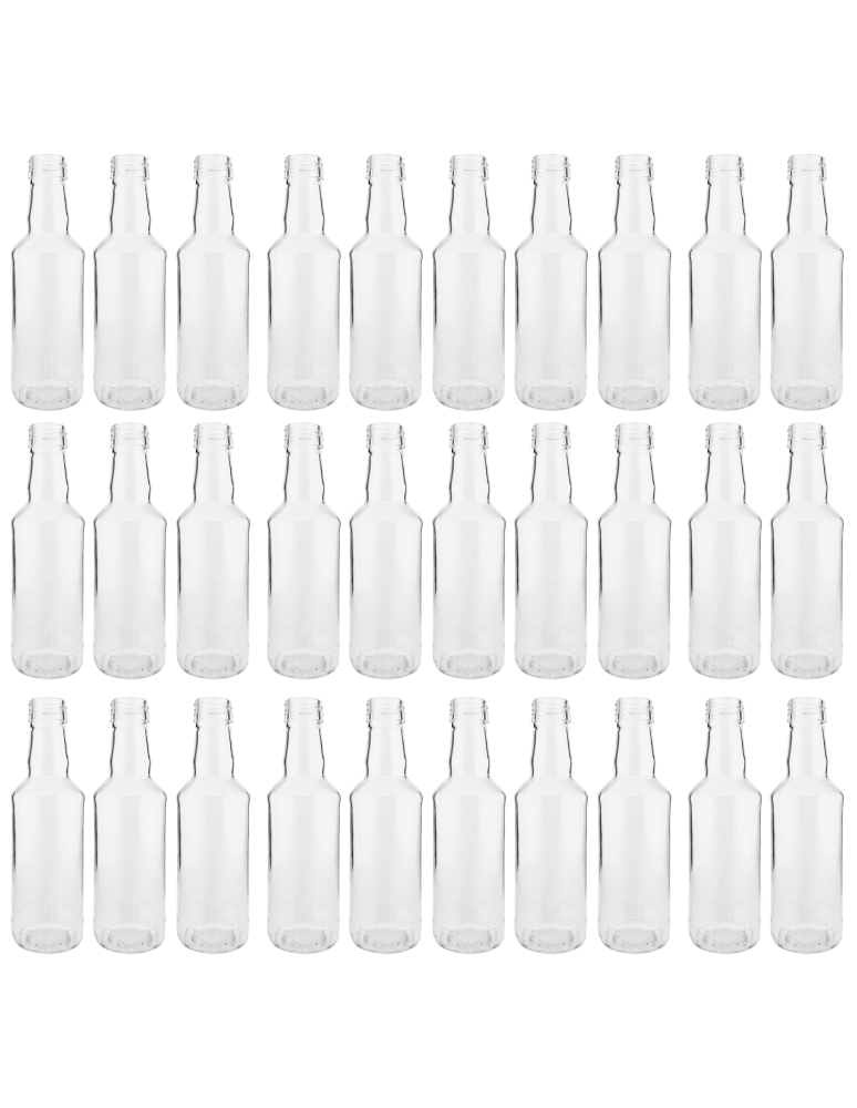 Szklane butelki na alkohol - galoniki - Butelki 200 ml na sok nalewkę syrop tradycyjne fi28 30szt BEZ NAKRETEK - product b2b.wamar.biz 2