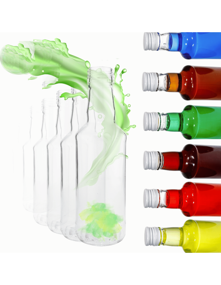 Szklane butelki na alkohol - galoniki - Butelki 200 ml na sok nalewkę syrop tradycyjne fi28 60szt BEZ NAKRETEK - product b2b.wamar.biz 1