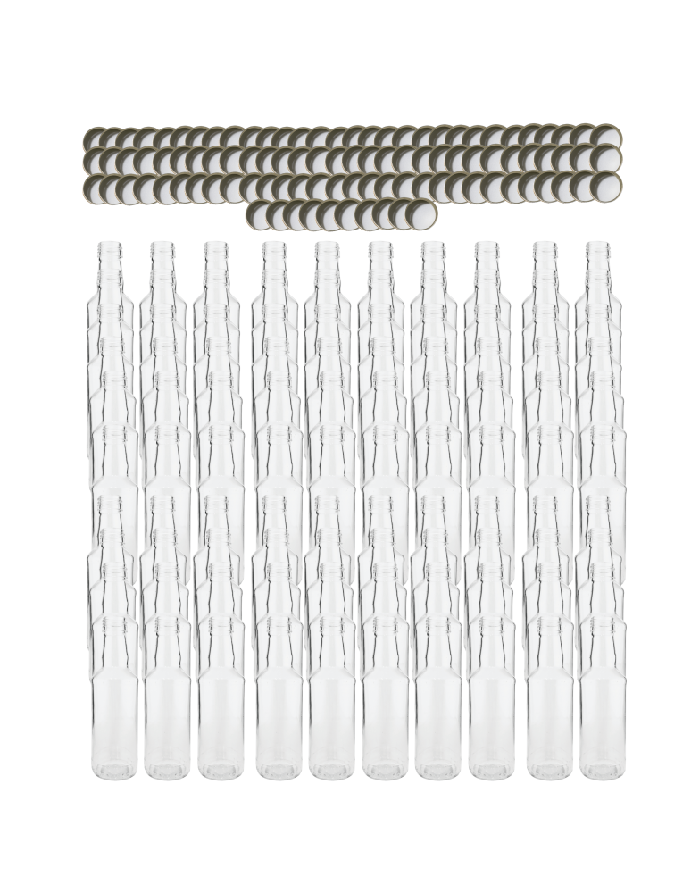 Szklane butelki na alkohol - galoniki - Butelki 200 ml na sok nalewkę syrop tradycyjne fi28 100szt NAKRĘTKI - product b2b.wamar.biz 2