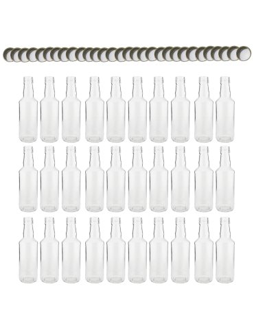 Butelki 200 ml na sok nalewkę syrop tradycyjne fi28 30szt NAKRĘTKI - product 2