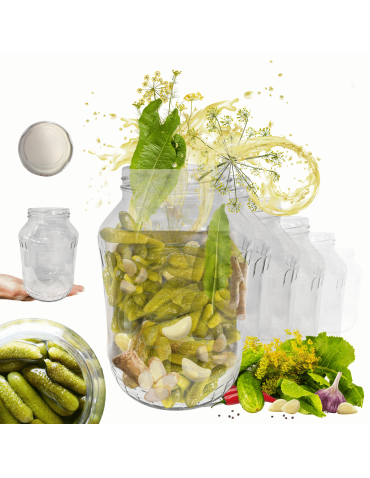 Słoiki 1500ml 1,5l soki ogórki małosolne grzyby nalewki 60sztuk 82mm PZH