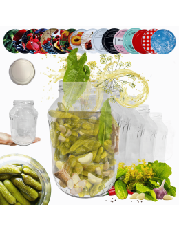 Słoiki 1500ml 1,5l soki ogórki małosolne grzyby nalewki 10kpl zakrętki 82mm PZH