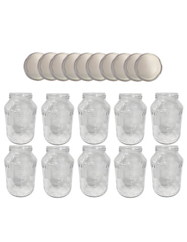 Słoiki 1500ml 1,5l soki ogórki małosolne grzyby nalewki 10kpl zakrętki 82mm PZH - product 2