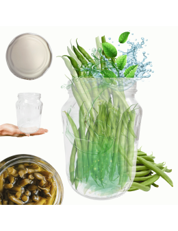 Słoik 720ml 0,7l soki ogórki kiszone kompot fasolka szparagowa 1sztuka 82mm