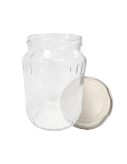 Słoik 720ml 0,7l soki ogórki kiszone kompot KOMPLET z POKRYWKĄ 82mm PZH - product 2