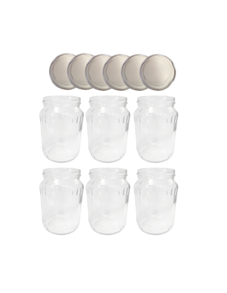 Słoiki - Słoiki 720ml 0,7l soki ogórki kiszone kompot 6kompletów zakrętki 82mm - product b2b.wamar.biz 2