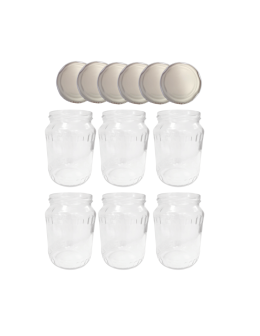 Słoiki 720ml 0,7l soki ogórki kiszone kompot 6kompletów zakrętki 82mm - product 2