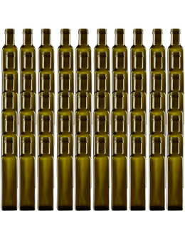 Butelki 250 ml maraski kwadratowe zielone oliwa fi31 60szt BEZ NAKRETEK - product 2