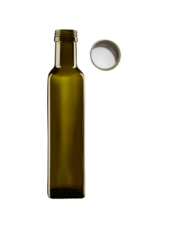 Butelka 250 ml maraska kwadratowa zielona na olej oliwę fi31 1szt NAKRĘTKA - product 2