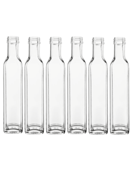 Butelki 250 ml maraski kwadratowe soki na olej oliwę fi31 6szt BEZ NAKRETEK - product 2