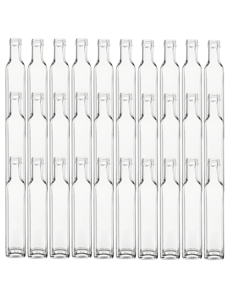 Szklane butelki na alkohol - galoniki - Butelki 250ml maraski kwadratowe soki na olej oliwę fi31 30szt BEZ NAKRETEK - produkt b2b.wamar.biz 2