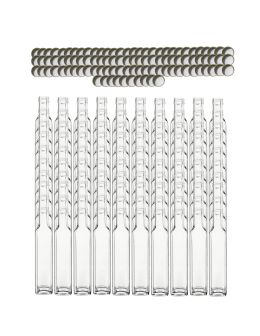 Butelki 250 ml maraski kwadratowe soki na olej oliwę fi31 100szt NAKRĘTKI - product 2