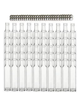 Butelki 250 ml maraski kwadratowe soki na olej oliwę fi31 60szt NAKRĘTKI - product 2