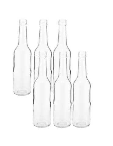 Butelki 330 ml na sok nalewkę syrop tradycyjne fi28 6szt BEZ NAKRETEK - product 2