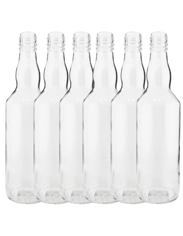 Butelki 500 ml na sok nalewkę syrop tradycyjne fi28 6szt BEZ NAKRETEK - product 2