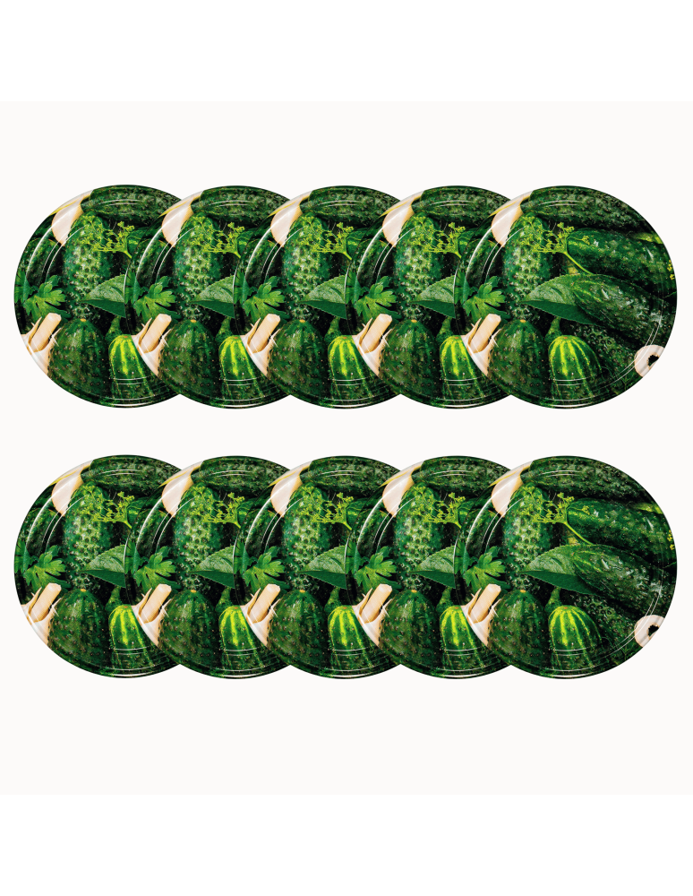 Słoiki i Dodatki - Pokrywki dekielki zakrętki nakrętki wieczka wieka 100mm 10 szt WZÓR O PZH - product b2b.wamar.biz 2