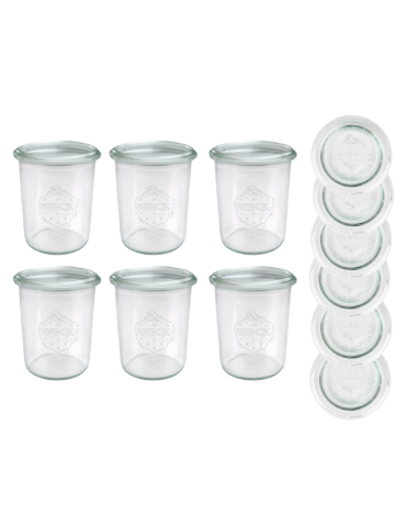 Słoiki Weck 160 ml słoiki szklane ozdobne MOLD przyprawy wieka szklane 6szt - product 2