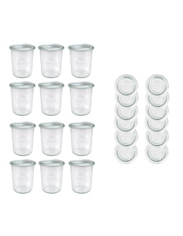 Słoiki Weck 160 ml słoiki szklane ozdobne MOLD przyprawy wieka szkło 12szt - product 2