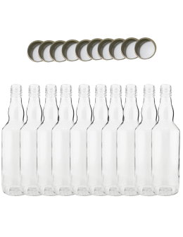 Butelki 500 ml na sok nalewkę syrop tradycyjne fi28 10szt NAKRĘTKI - product 2