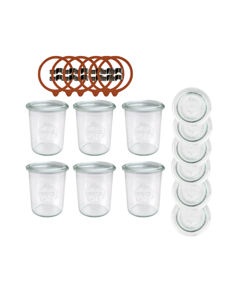 Słoiki weck - Słoiki Weck 160 ml przetwory MOLD żaroodporne dżem zapinki wieko gumka 6szt - product b2b.wamar.biz 2