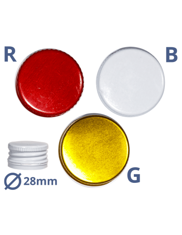 Słoiki i Dodatki - Pokrywki dekielki zakrętki nakrętki wieczka wieka 28mm 60 szt WZÓR B PZH - product 4