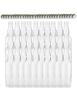 Butelki 500 ml na sok nalewkę syrop tradycyjne fi28 30szt NAKRĘTKI - product 2