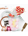 Słoiki Weck 160ml przetwory MOLD żaroodporne miarka spinki wieko gumka 6szt