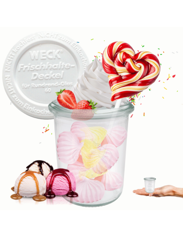 Słoik Weck 160ml na przetwory MOLD żaroodporny plastikowe wieko 1szt TRWAŁE