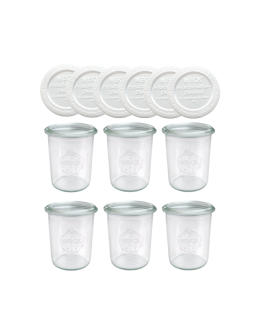 Słoiki Weck 160ml przetwory MOLD żaroodporne weki plastikowe wieka 6szt - product 2