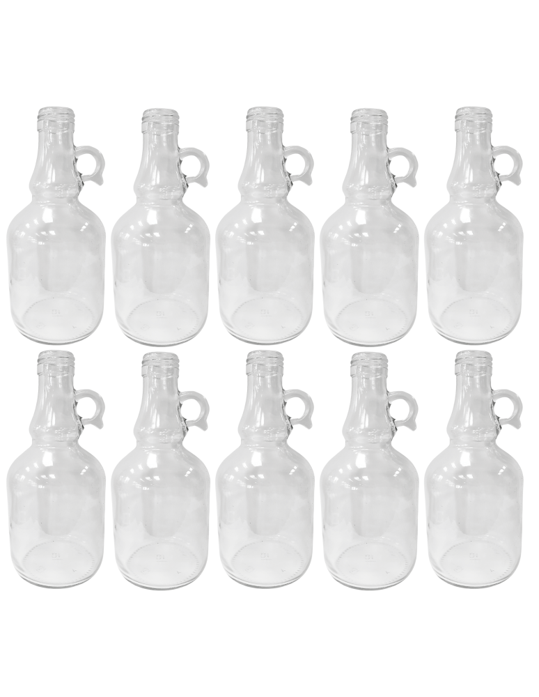 Szklane butelki na alkohol - galoniki - Butelki 500 ml galon z uchwytem soki na olej oliwę fi31 10szt BEZ NAKRETEK - produkt b2b.wamar.biz 2