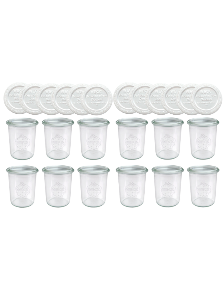 Słoiki weck - Słoiki Weck 160ml przetwory MOLD żaroodporne weki plastikowe wieka 12szt - product b2b.wamar.biz 2