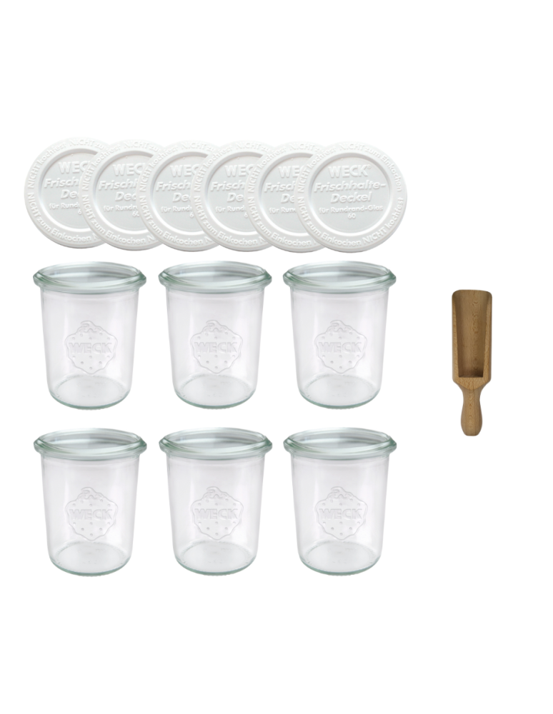 Słoiki weck - Słoiki Weck 160ml przetwory MOLD żaroodporne plastikowe wieka MIARKA 6szt - product b2b.wamar.biz 2