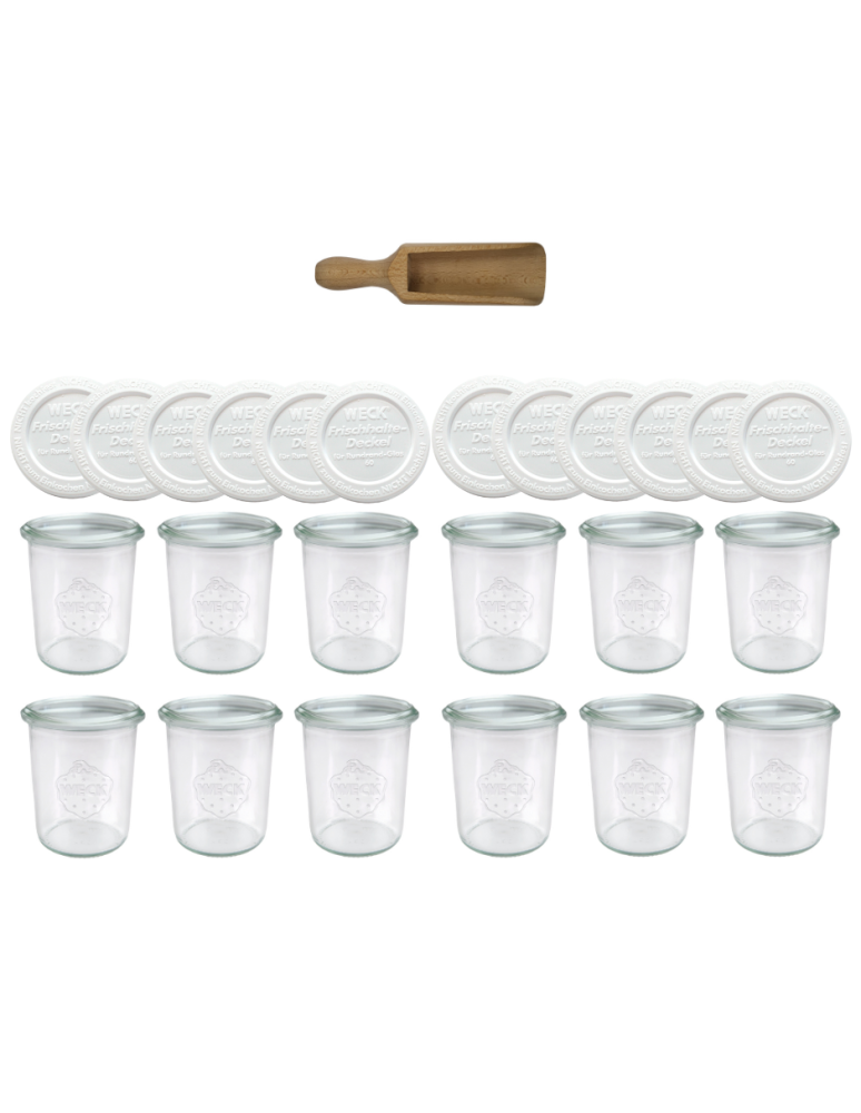 Słoiki weck - Słoiki Weck 160ml przetwory MOLD żaroodporne plastikowe wieka MIARKA 12szt - product b2b.wamar.biz 2