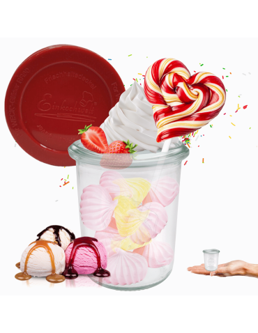 Słoik Weck 160ml na przetwory MOLD żaroodporny silikonowe wieko 1szt TRWAŁE