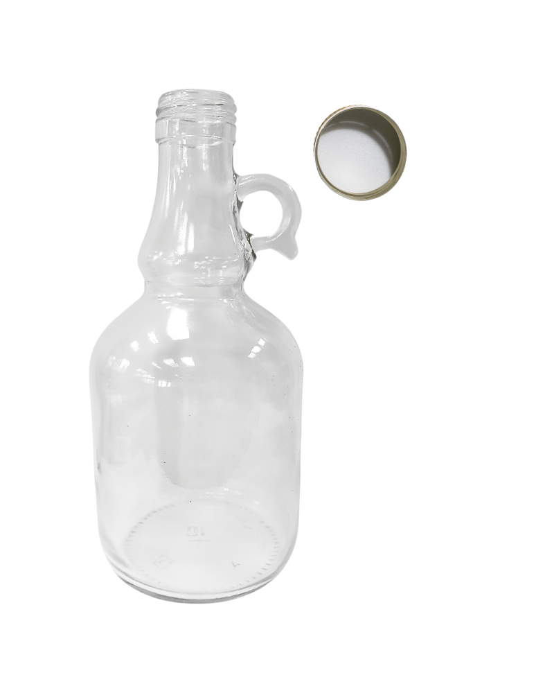 Szklane butelki na alkohol - galoniki - Butelka 500 ml galon z uchwytem soki na olej oliwę fi31 1szt NAKRĘTKA - product b2b.wamar.biz 2